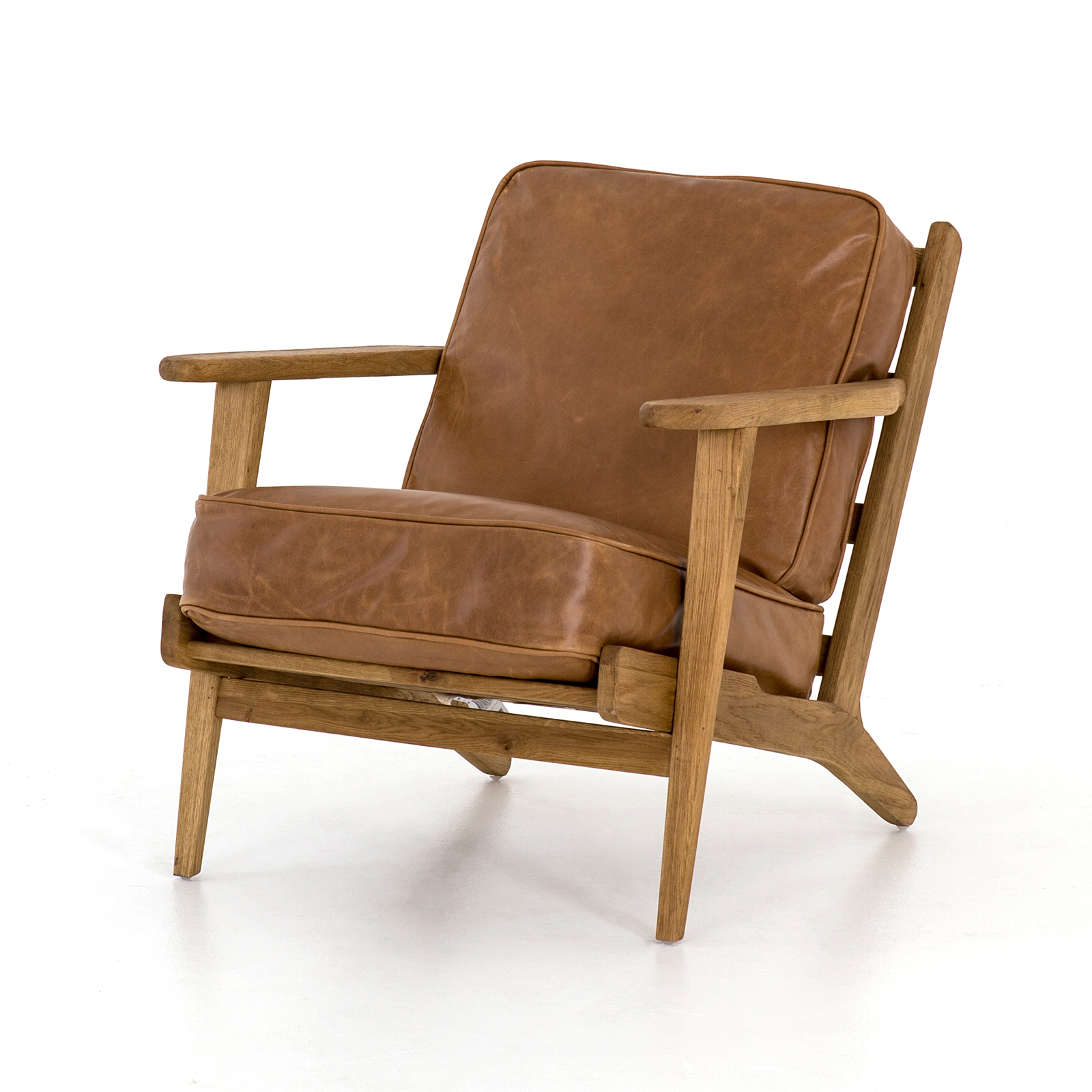 Brooks Leather Chair, Palomino