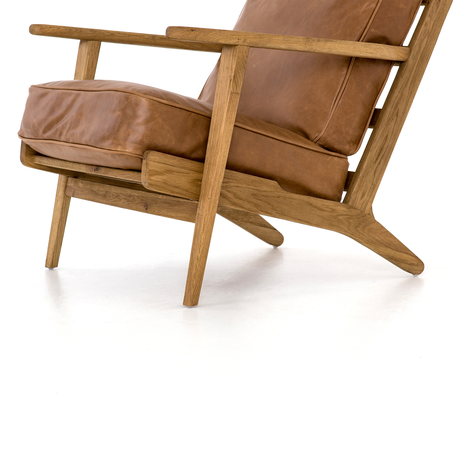 Brooks Leather Chair, Palomino