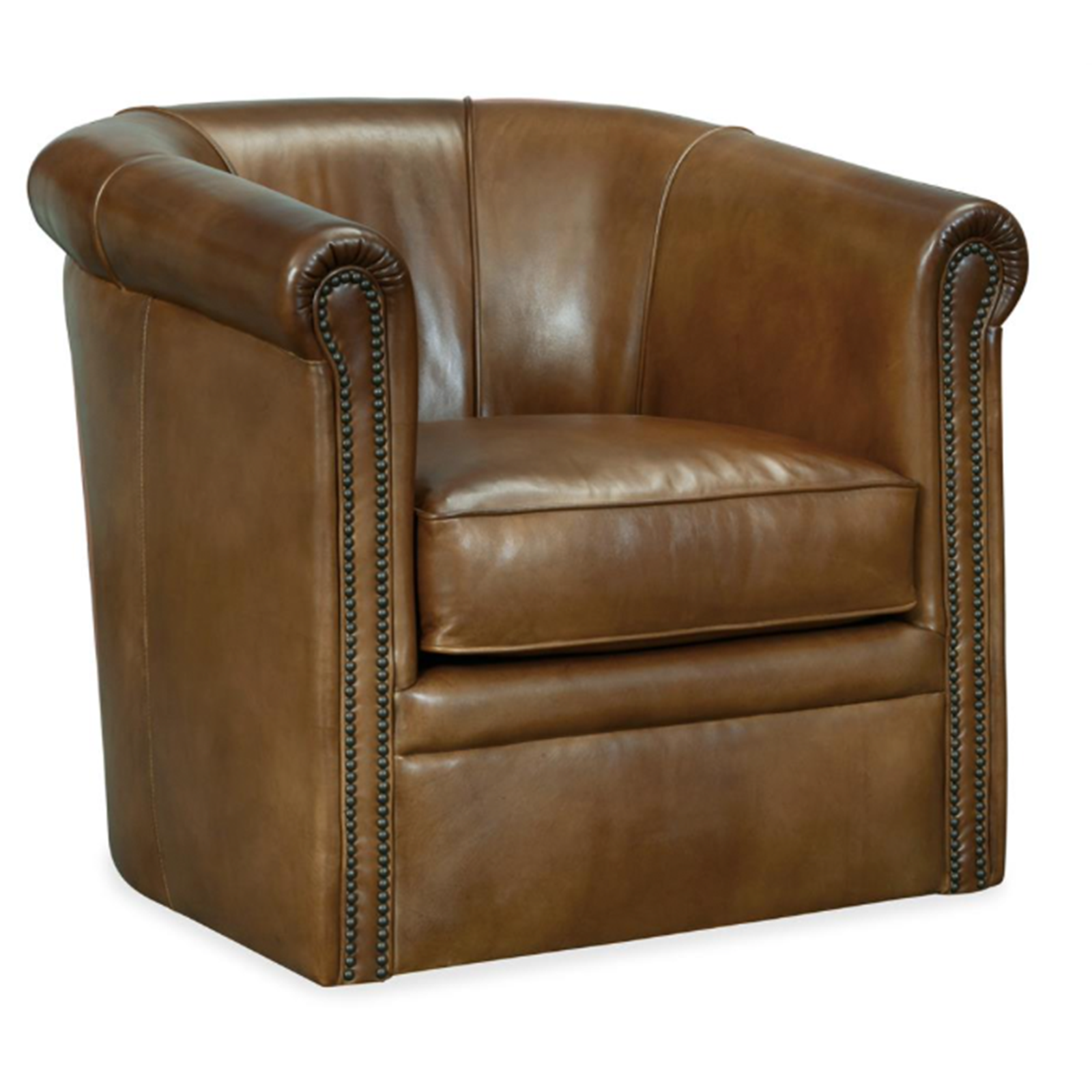 Puglia Leather Swivel Chair
