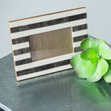 Striped Espresso & Cream Frame- 4x6