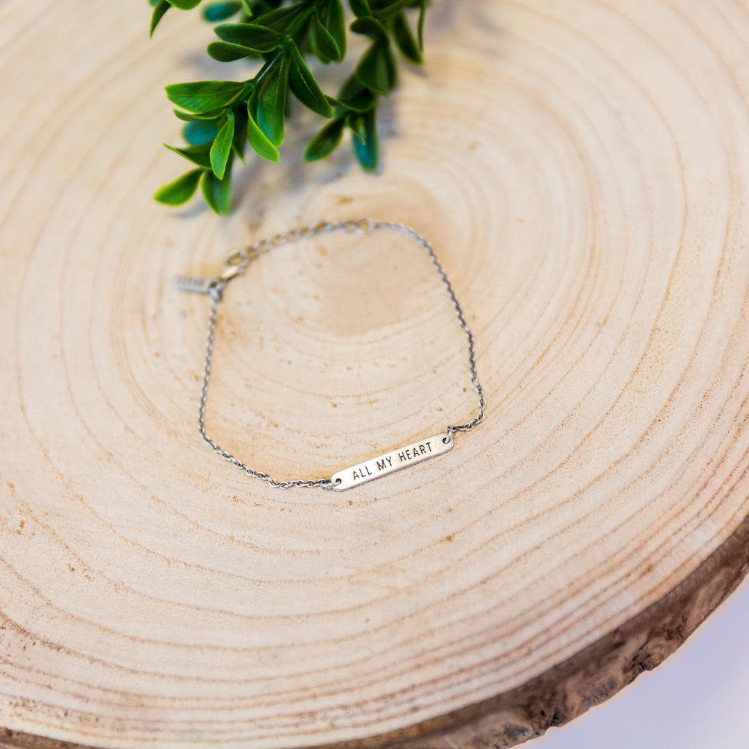 Sterling Bracelet- All My Heart