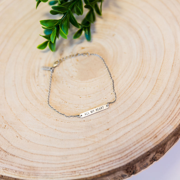 Sterling Bracelet- All My Heart