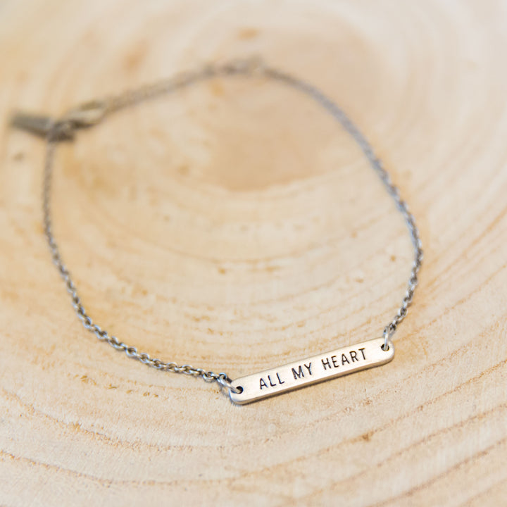 Sterling Bracelet- All My Heart