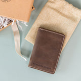 The Mountaineer Vertical Wallet- Saddle Brown