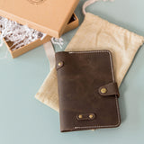 The Wanderer Field Notes & Passport Cover- Saddle Brown