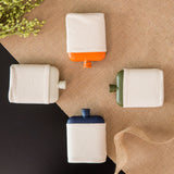 Flask with Canvas Carrier- Cream