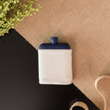 Flask with Canvas Carrier- Navy