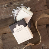 Flask with Canvas Carrier- Cream