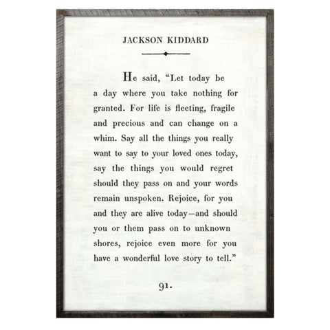 Jackson Kiddard Book Print